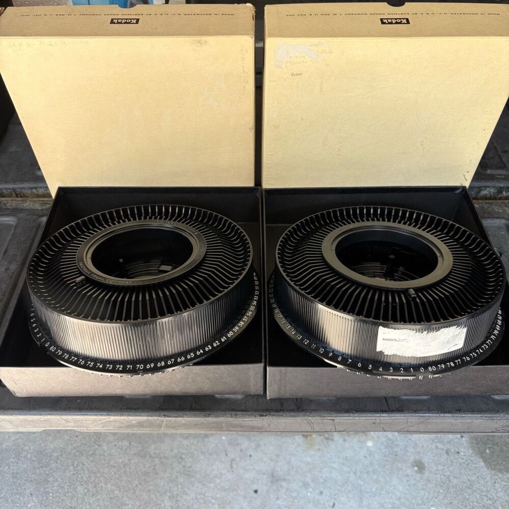 2 Kodak Carousel 80 Slide Trays In Boxes